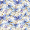 Butterfly & Flowers wz.15- Slub Weave