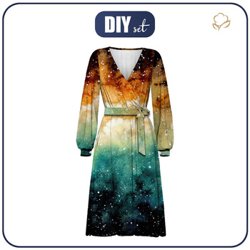 UMSCHLAG ELEGANTES MIDI KLEID (BIANCA) - GALAKTISCHE REISE - Nähset XXL