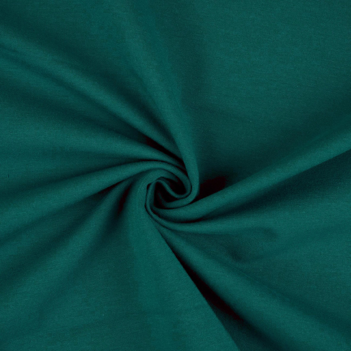 French Terry mit Elasthan - DARK TEAL (D-41)/ CYRANECZKA