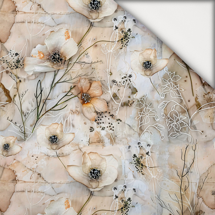 FLOWERS - Cloud Dancer WZ.1 - Hydrophobic brushed knit