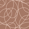 Geometric /Mocha Mousse - looped knit fabric