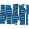 SOFTSHELL-HOSE (YETI) - CAMOUFLAGE - Kritzelei / classic blue (134/140)
