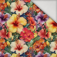FLOWERS PAPAYA ORANGE WZ. 3 - lycra 300g