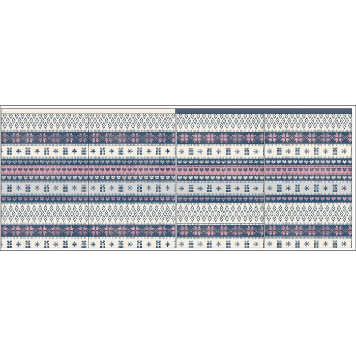 Geschenkbeutel - NORWEGISCHES MIX m. 2 (NORWEGISCHE MUSTER) - groß