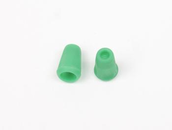 Plastic Cord Ends 17mm - GREEN