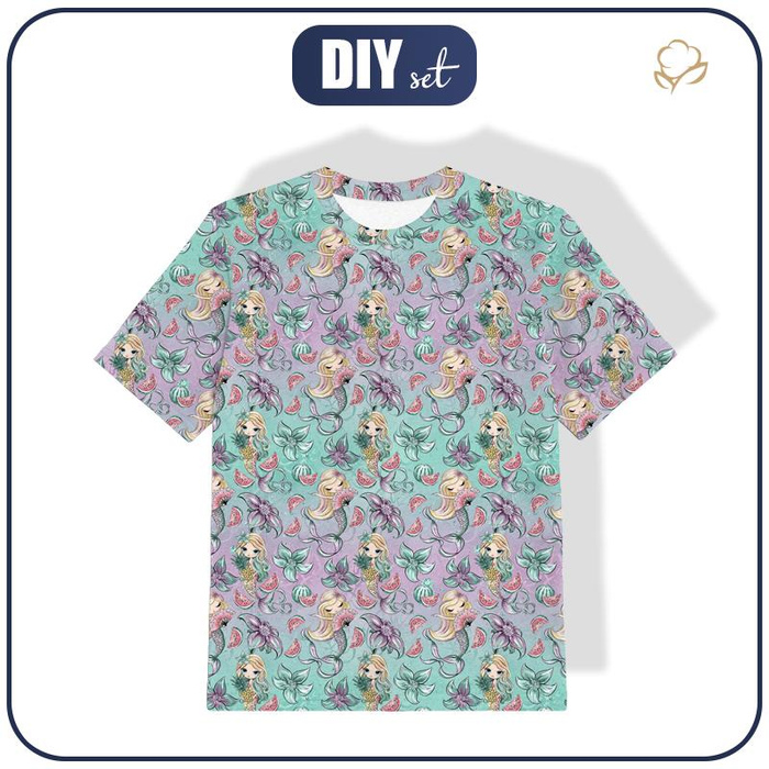 T-SHIRT DZIECIĘCY - SYRENKI I ARBUZY - single jersey