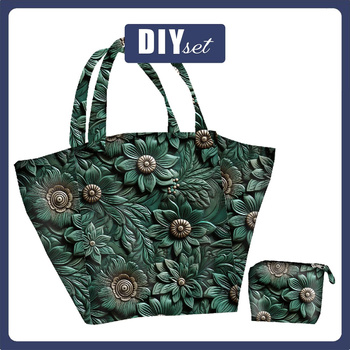 XL bag with in-bag pouch 2 in 1 - LEATHER PATTERN PAT.14- sewing set