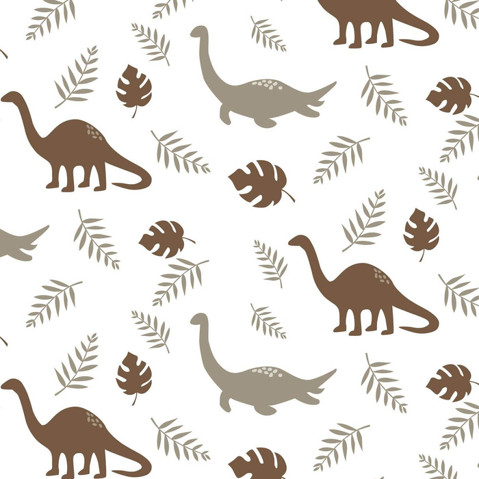 BRĄZOWE DINOZAURY WZ. 3 - dresówka pętelkowa