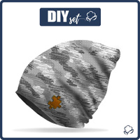 "Beanie" cap - CAMOUFLAGE - scribble / grey 57-59