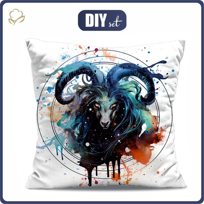 KISSEN 45x45 - CAPRICORN - Velours - Nähset