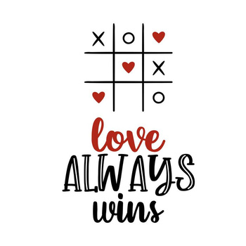 TIC TAC TOE (BE MY VALENTINE) - Paneel 75cm x 80cm