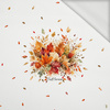AUTUMN LEAVES - panel (60cm x 50cm) looped knit
