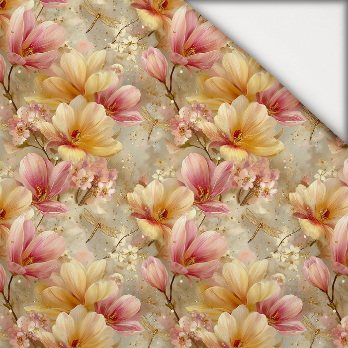 MAGNOLIA FLOWERS - light brushed knitwear
