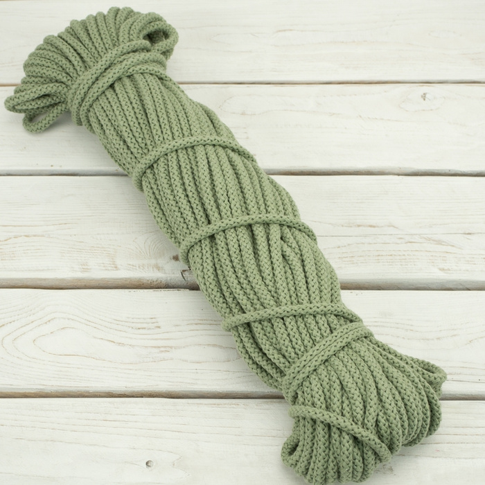 Baumwollkordel Knäuel - rund, 8mm - modern mint 