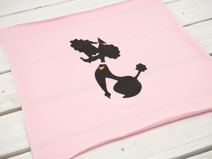 POODLE "S" / B-12 pale pink / MINIMAL - panel single jersey TE210