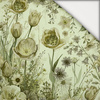 PASTEL FLOWERS WZ. 30 / lime cream - light brushed knitwear