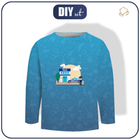 LONGSLEEVE - POLIZEI / blau - Single Jersey (110/116)