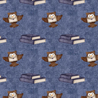 SOVY / knihy (KOUZELNÁ ŠKOLA) / ACID WASH TMAVOMODRÝ - single jersey