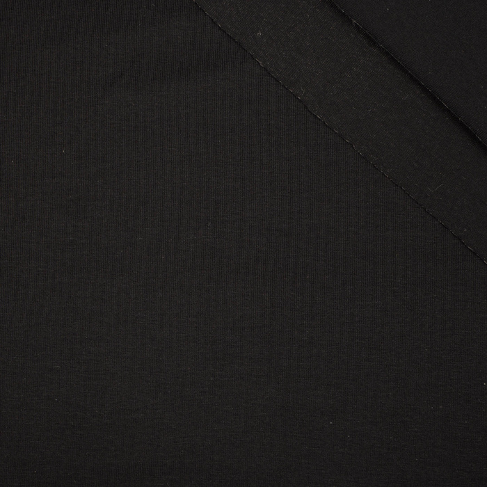 Dzianina wiskozowa single jersey 210g - CZARNY (WD-23)