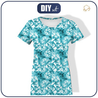 WOMEN’S T-SHIRT - BATIK pat. 1 / sea blue - single jersey