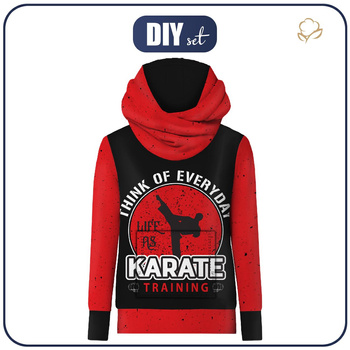 Unisex mikina s kapucí (HYDRA) - KARATE TRAINING - Sada šití M