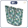 TOTE BAG - MONSTERA pat. 4 / white - sewing set
