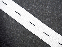 Lochgummi Breite - zwischen 20mm WEISS