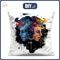 POLŠTÁŘ 45x45 - GEMINI VZ. 1 - Potahový velur - Sada šití