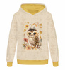 OWL STEAMPUNK FOREST VZ. 2 - panoramic panel softshell (60cm x 140cm)