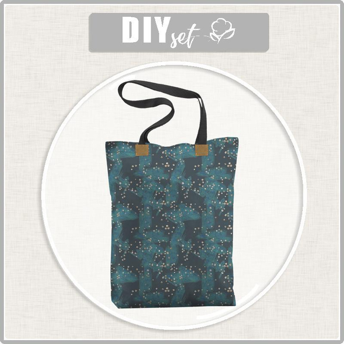 SHOPPER BAG - SEWING GALAXY - Waterproof woven fabric - sewing set