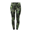 LEGGINSY SPORTOWE - TROPIKALNE LIŚCIE wz. 3 / czarny (JUNGLE) - M
