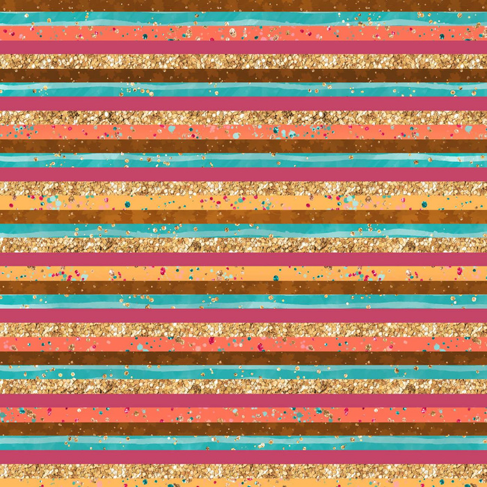 GLITTER STRIPES (GLITTER AUTUMN) - Cotton woven fabric