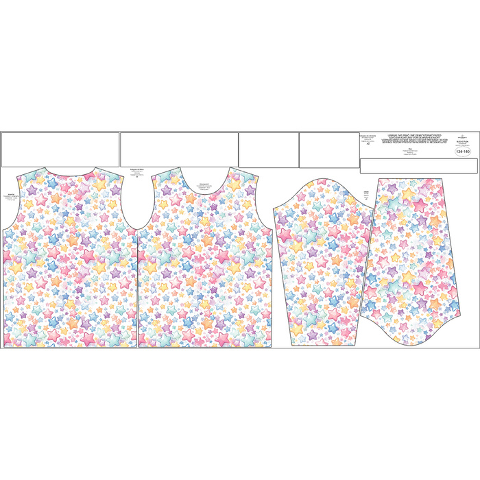 KINDER SWEATSHIRT (NOE) - PASTEL STARS - Nähset