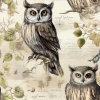 PASTEL BIRDS WZ. 4 (EULEN) - Krepp