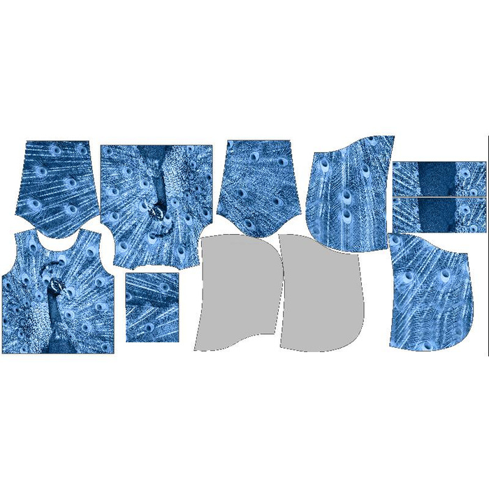 KINDER HOODIE (ALEX) - PFAU (CLASSIC BLUE) - Nähset