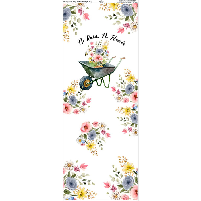 GYM BAG - NO RAIN, NO FLOWER - big