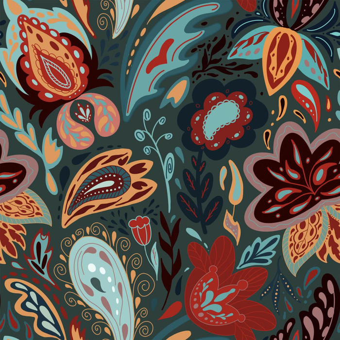 KOLOROWY PAISLEY - softshell