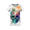 T-SHIRT DAMSKI - WATERCOLOR SKULL - zestaw do uszycia XXL