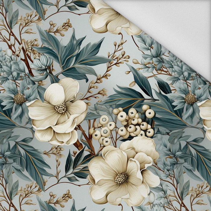 WINTER FLOWERS WZ.1 - Waterproof woven fabric