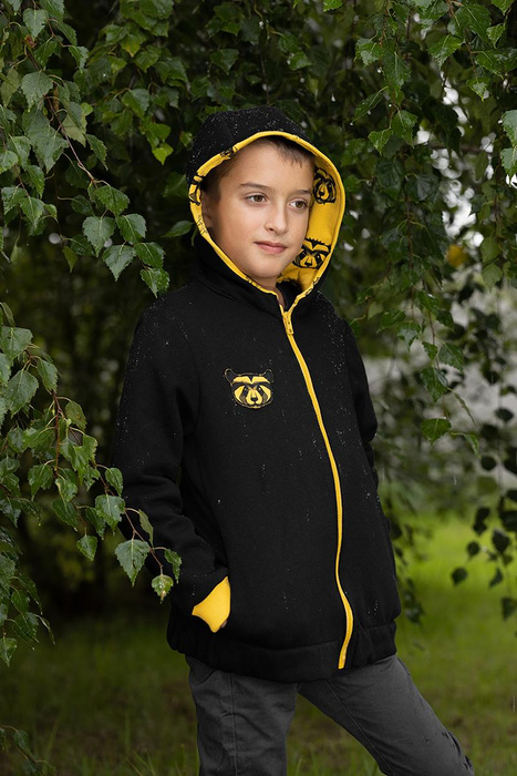 50cm - GRAY MELANGE - Hydrophobic cotton loop knit fabric 300g