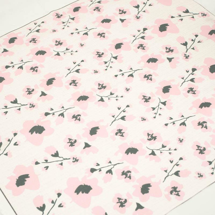 CUSHION PANEL - PAINTED FLOWERS/ rose quartz- HOME DECOR PREMIUM