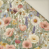 PASTEL FLOWERS WZ. 35 - Upholstery velour