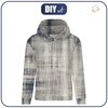 CLASSIC WOMEN’S HOODIE (POLA) - ACID WASH PAT. 2 (navy) - looped knit fabric - S