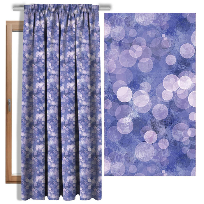 WINTER BOKEH (WINTER IS COMING) (Very Peri) - Waterproof woven fabric