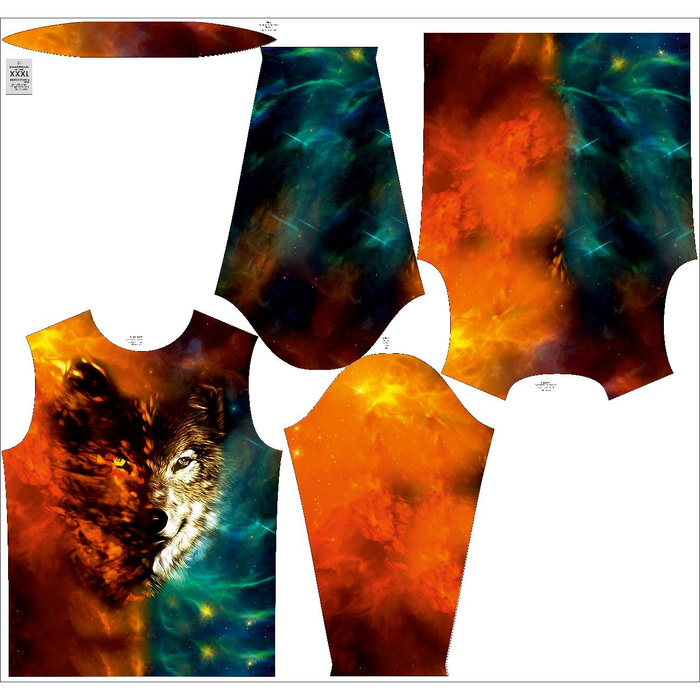 THERMO HERREN BLUSE (JIM) - WOLF / Galaxis - Nähset