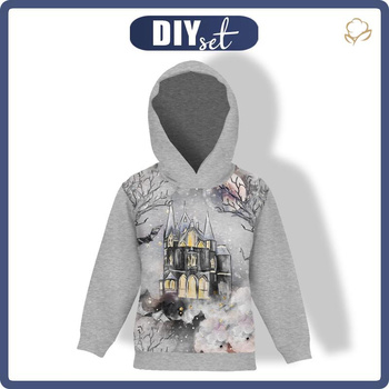 DĚTSKÁ MIKINA S KAPUCÍ (ALEX) - ZAČAROVANÝ DVŮR (ZAČAROVANÁ NOC) - teplákovina
