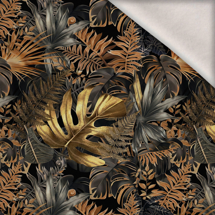 GOLD JUNGLE - dzianina drapana z elastanem ITY