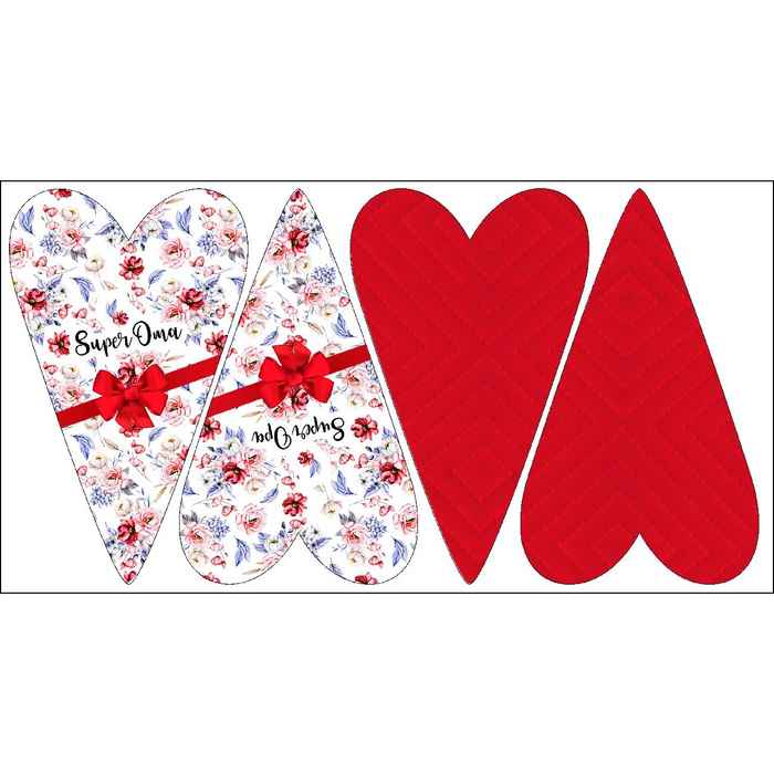 DECORATIVE HEARTS - Super Oma / WATERCOLOR BOUQUET