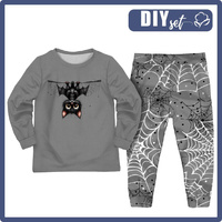 CHILDREN'S PAJAMAS " MIKI" - HALLOWEEN CAT pat. 3 - sewing set (146/152)