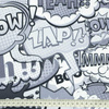 COMICS (black-white) - Waterproof woven fabric